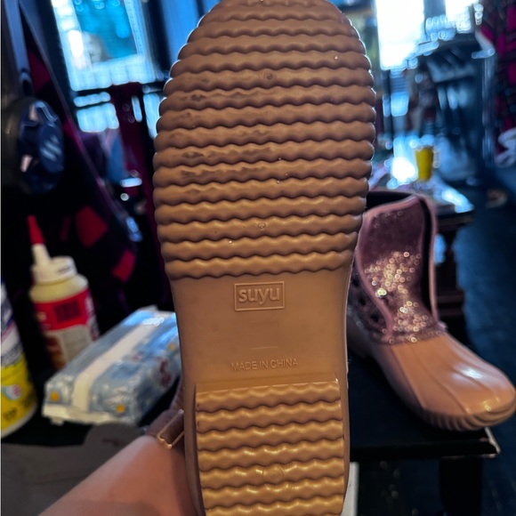 Pink Glitter Rain Boots - Picture 2 of 3